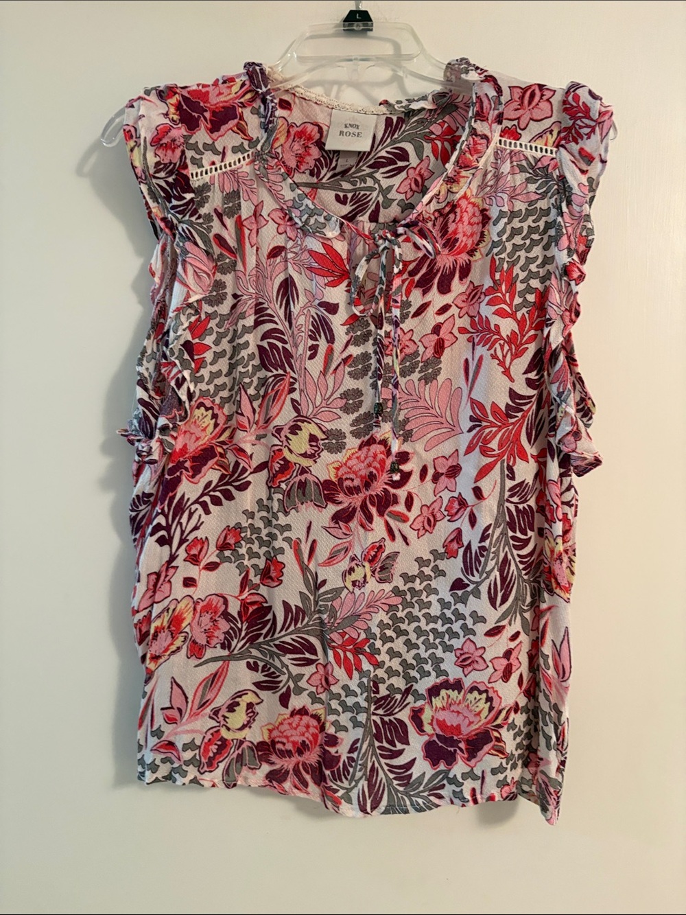 🌸Ruffled Knox Rose Top